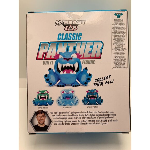 MrBeast Lab Classic Panther Vinyl Figure Collectible Toy For Ages 5+ - Picture 2 of 2
